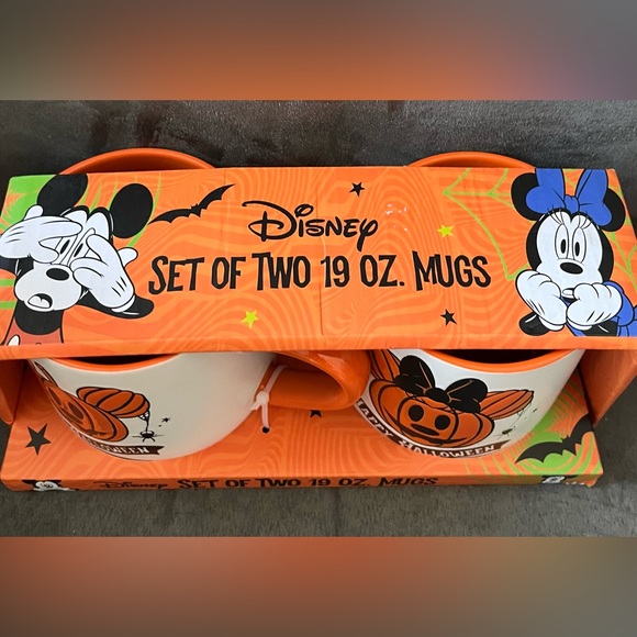 Disney Mickey & Minnie Mouse Halloween Mugs Set, New - Picture 5 of 5
